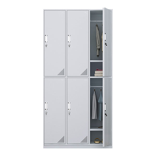 Modern & Contemporary Cabinet for Bathroom Grey Metal Storage Cabinet