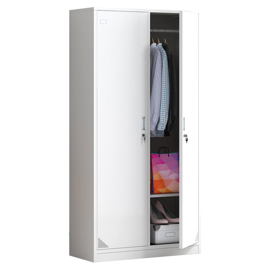 Modern & Contemporary Cabinet for Bathroom Grey Metal Storage Cabinet