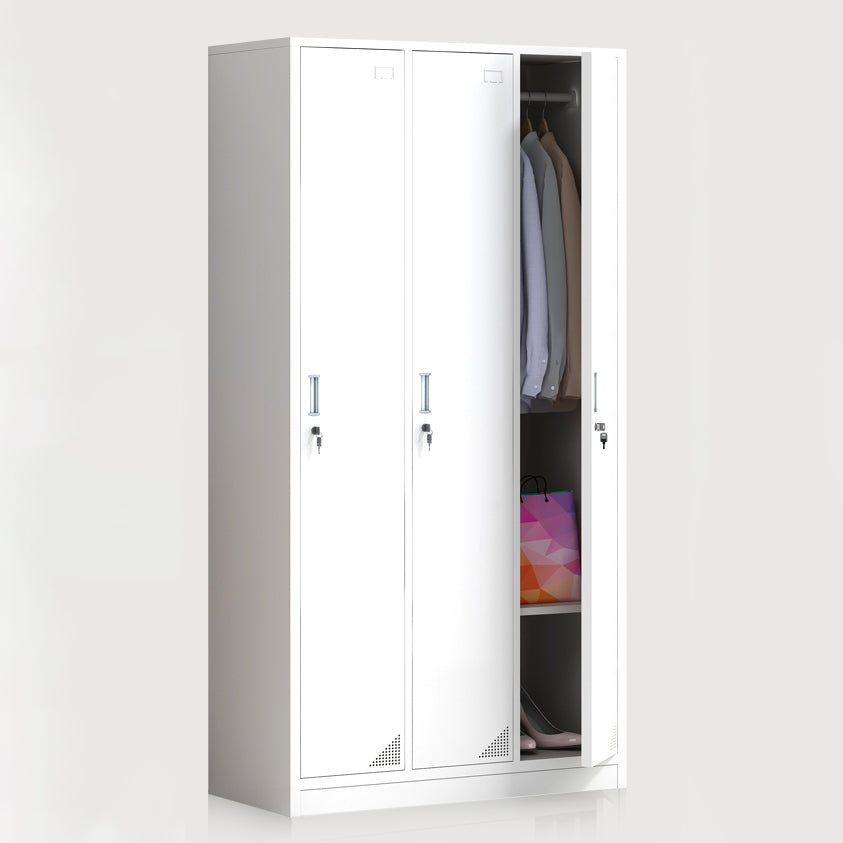 Modern & Contemporary Cabinet for Bathroom Grey Metal Storage Cabinet