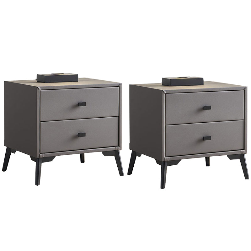 Solid Wood Accent Table Nightstand Legs Included Bedside Cabinet with 2 Drawers