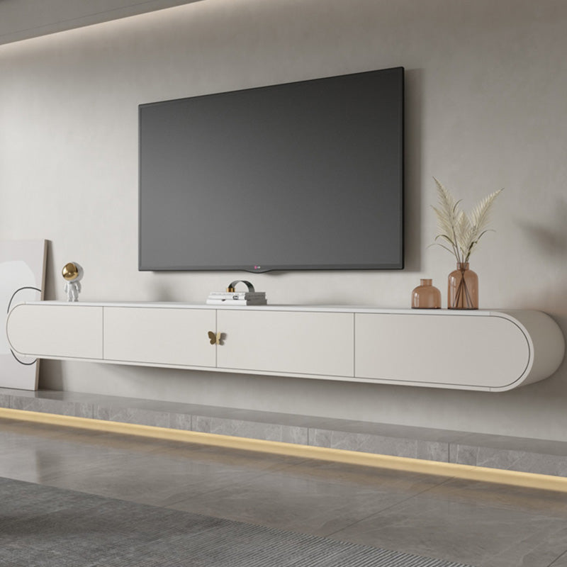 Modern Style Wall-mounted TV Console Slate TV Stand with Cabinet