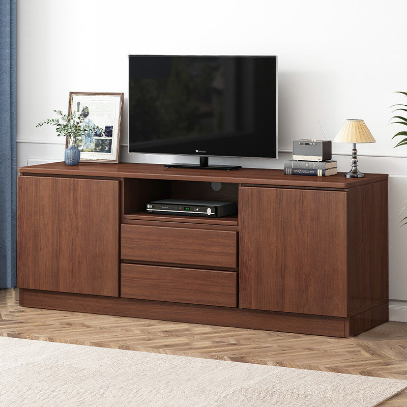 Modern TV Console Faux Wood TV Stand with Drawers and Storage, 24"H X 12"W