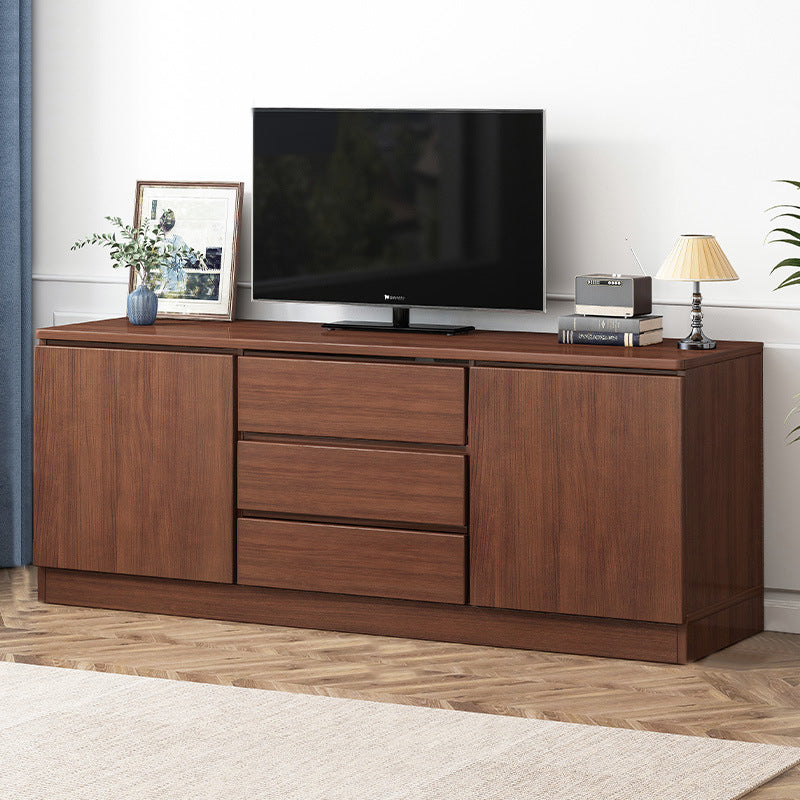 Modern TV Console Faux Wood TV Stand with Drawers and Storage, 24"H X 12"W