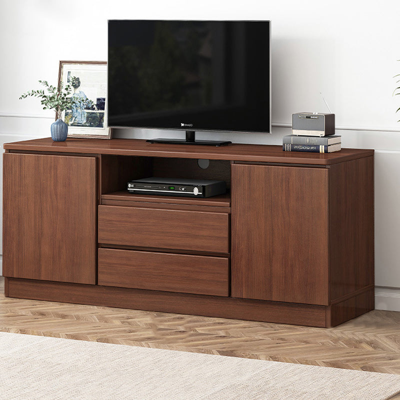 Modern TV Console Faux Wood TV Stand with Drawers and Storage, 24"H X 12"W