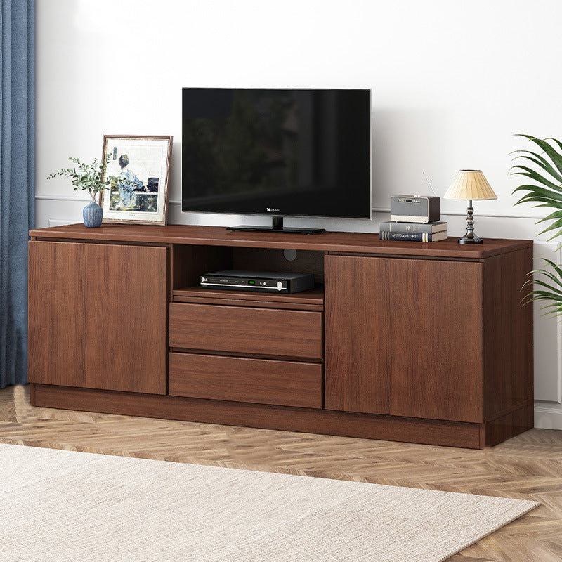 Modern TV Console Faux Wood TV Stand with Drawers and Storage, 24"H X 12"W