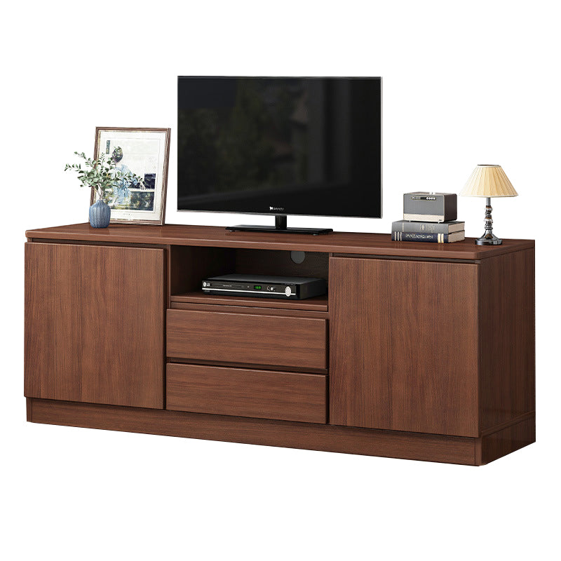 Modern TV Console Faux Wood TV Stand with Drawers and Storage, 24"H X 12"W