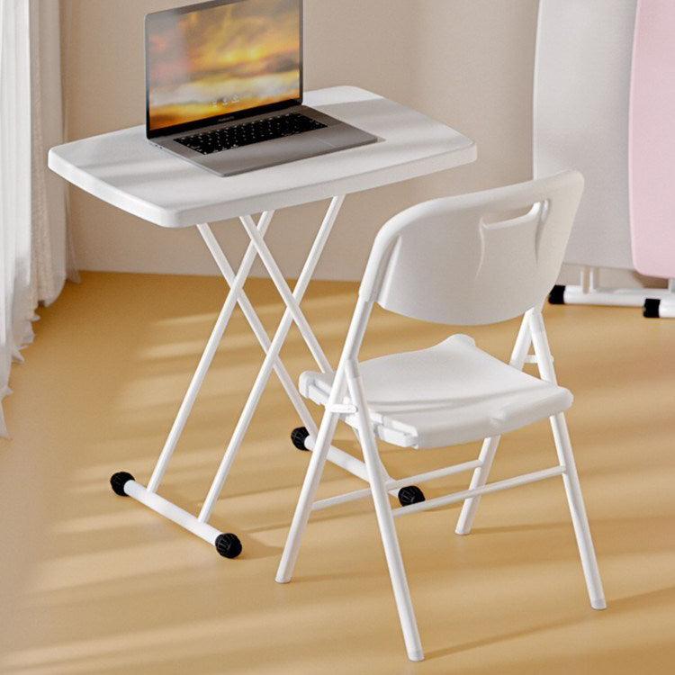 Modern Style Desk Home Writing Desk Plastic Adjustable Folding Table 29.9"L X 19.6"W