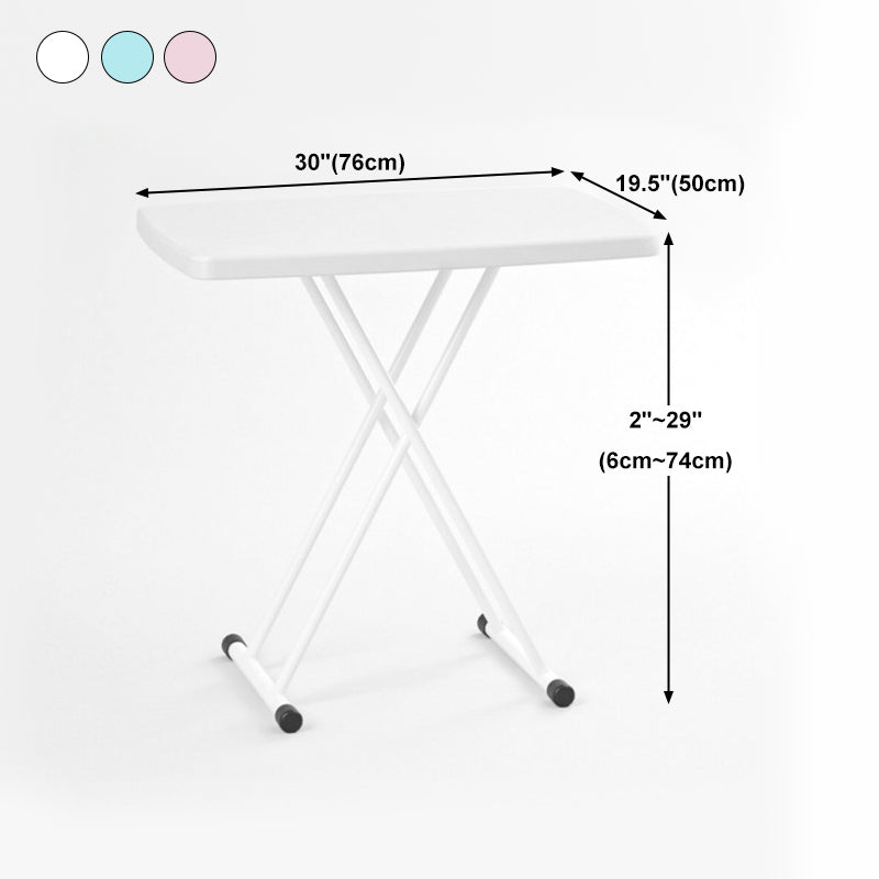 Modern Style Desk Home Writing Desk Plastic Adjustable Folding Table 29.9"L X 19.6"W