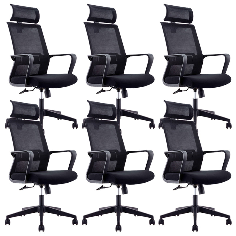 Contemporary Upholstered Office Chair High Back Ergonomic Desk Chair