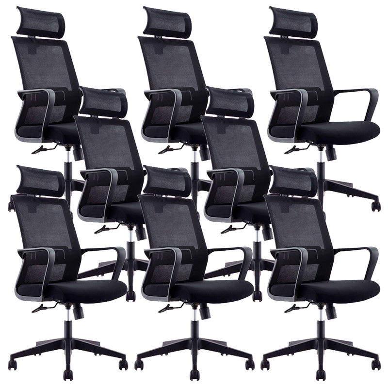 Contemporary Upholstered Office Chair High Back Ergonomic Desk Chair