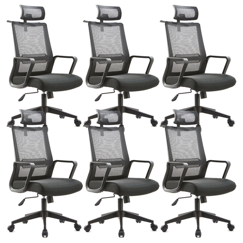 Contemporary Office Chair Fixed Arms No Distressing Arm Chair