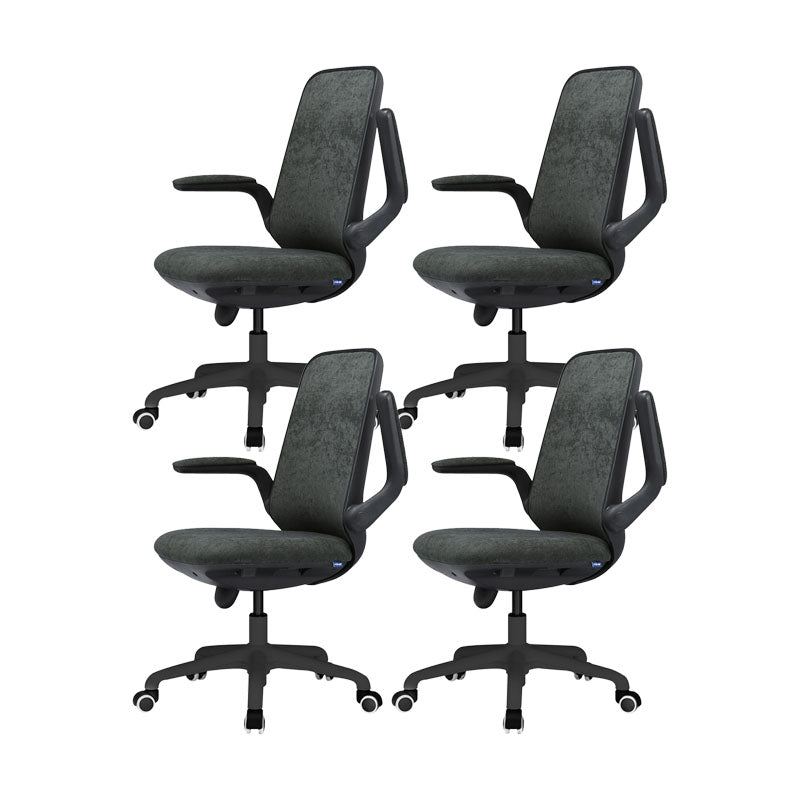 Contemporary Office Chair Mid-Back Tilt Mechanism Desk Chair