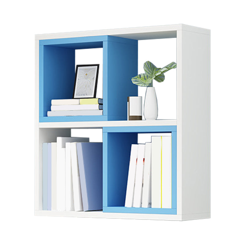 Modern Wall Mounted Shelf Bookcase Engineered Wood Home Bookshelf