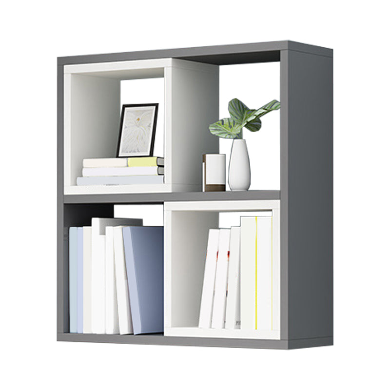 Modern Wall Mounted Shelf Bookcase Engineered Wood Home Bookshelf