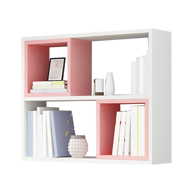 Modern Wall Mounted Shelf Bookcase Engineered Wood Home Bookshelf