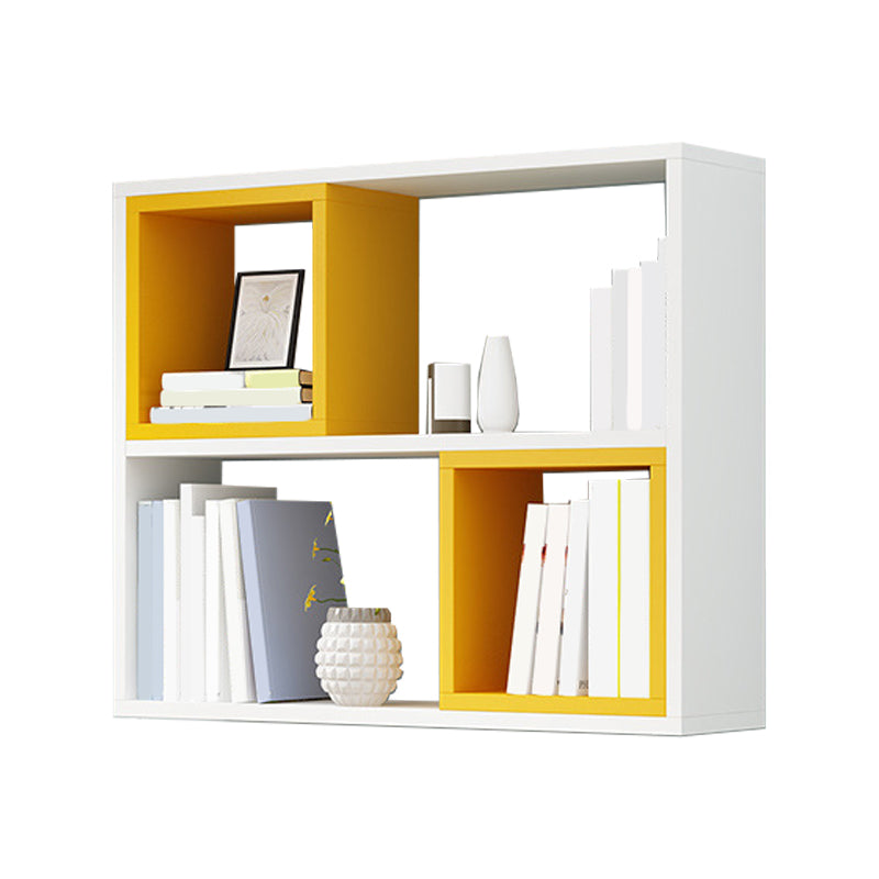 Modern Wall Mounted Shelf Bookcase Engineered Wood Home Bookshelf