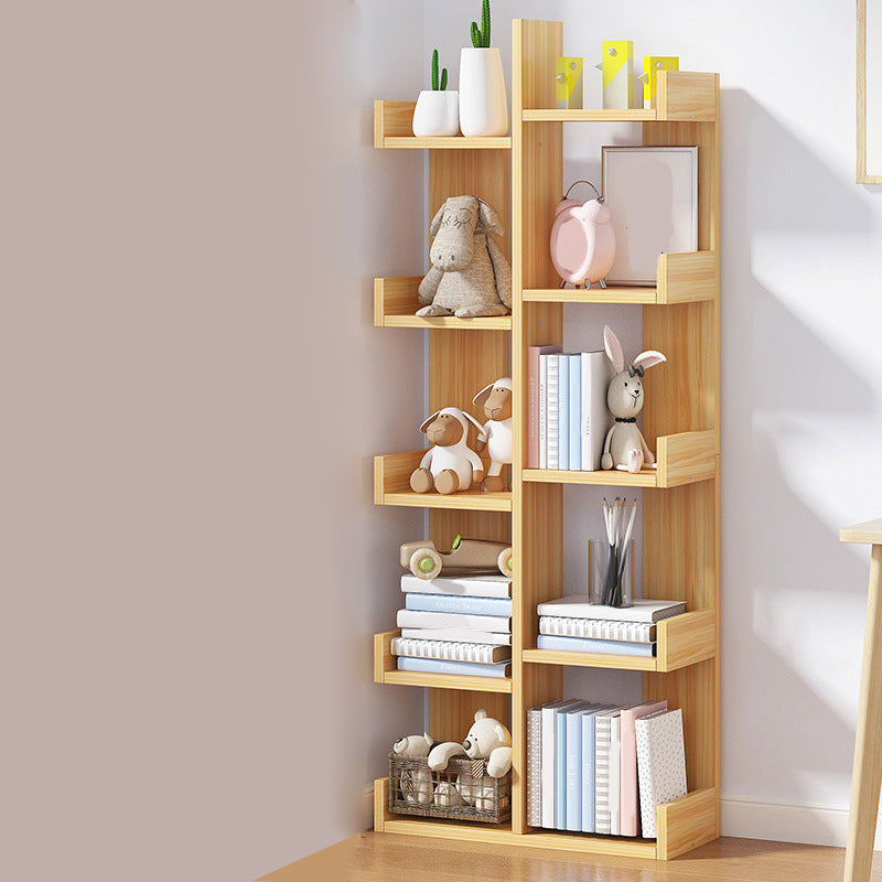 Modern Open Back Shelf Bookcase Engineered Wood Book Shelf for Study Room