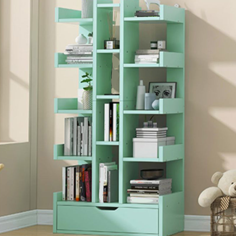 Modern Open Back Shelf Bookcase Engineered Wood Book Shelf for Study Room