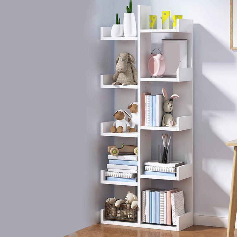 Modern Open Back Shelf Bookcase Engineered Wood Book Shelf for Study Room