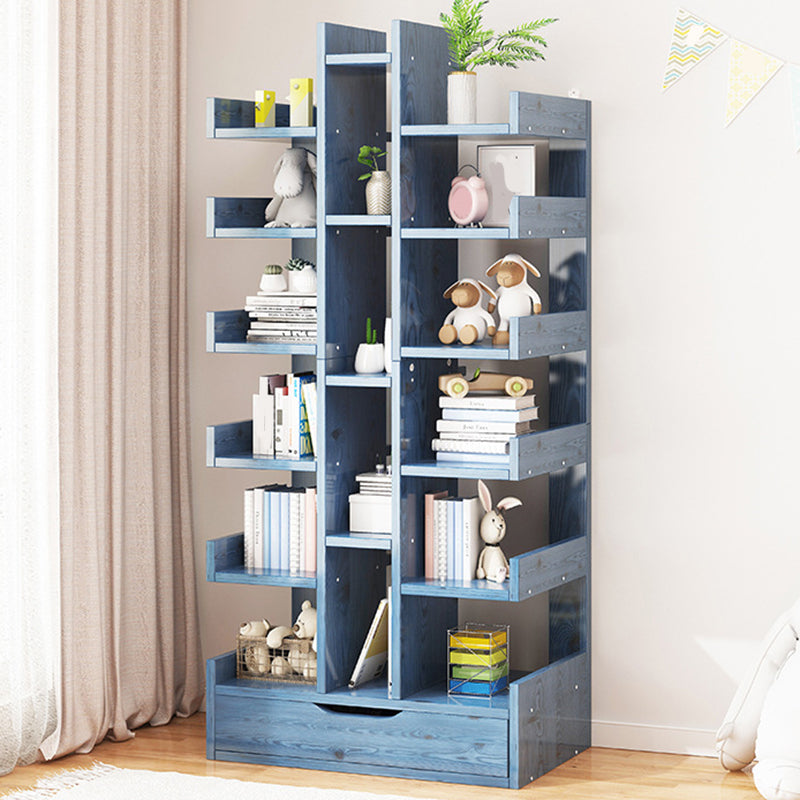 Modern Open Back Shelf Bookcase Engineered Wood Book Shelf for Study Room