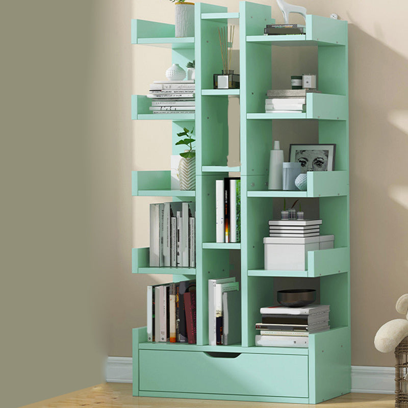 Modern Open Back Shelf Bookcase Engineered Wood Book Shelf for Study Room