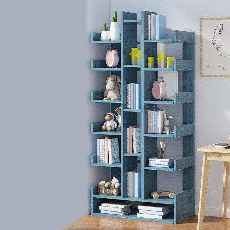 Modern Open Back Shelf Bookcase Engineered Wood Book Shelf for Study Room