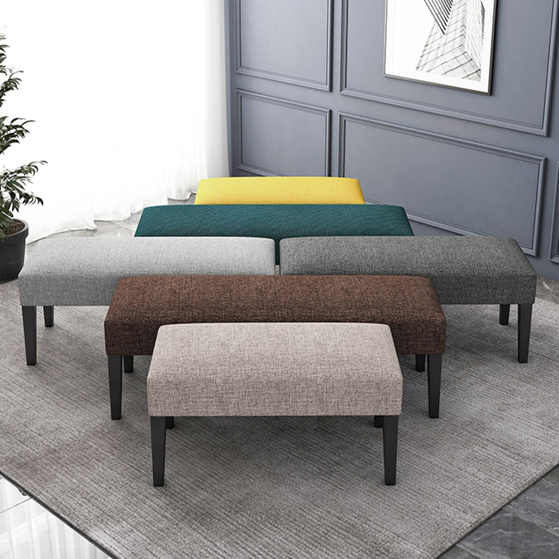 15.7" W Modern Manufactured Wood Bench Cushioned Seating Bench