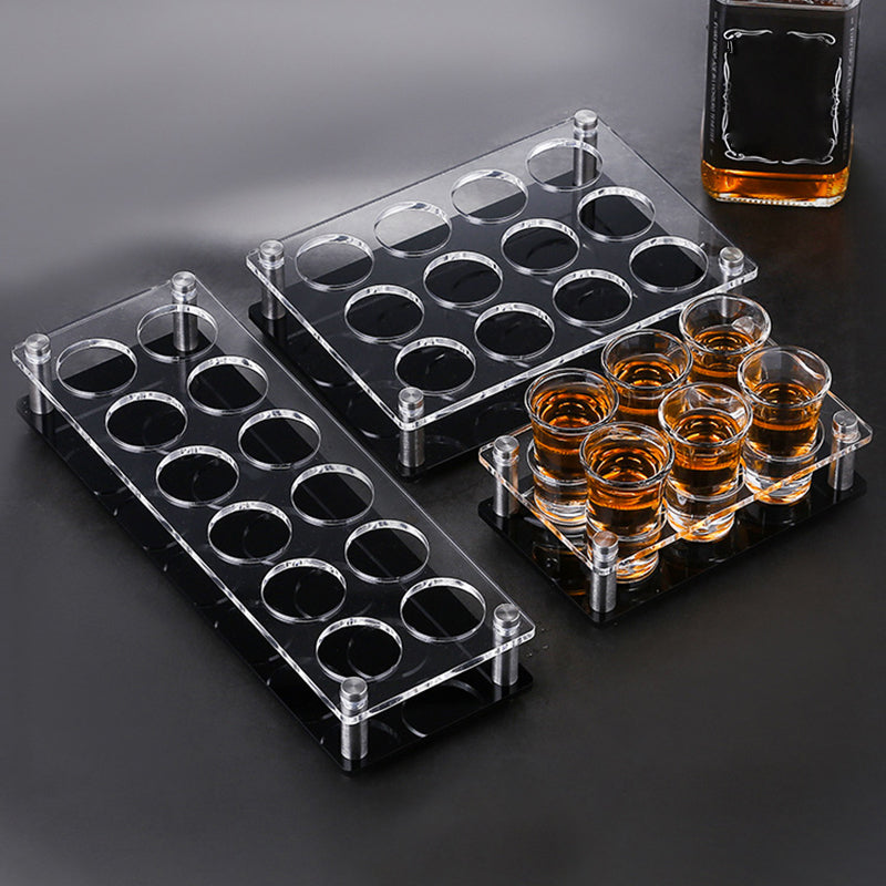 Acrylic Wine Glass Rack Tabletop or Countertop Free-Stand Modern Glass Rack