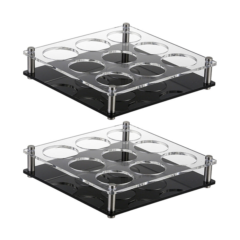 Acrylic Wine Glass Rack Tabletop or Countertop Free-Stand Modern Glass Rack