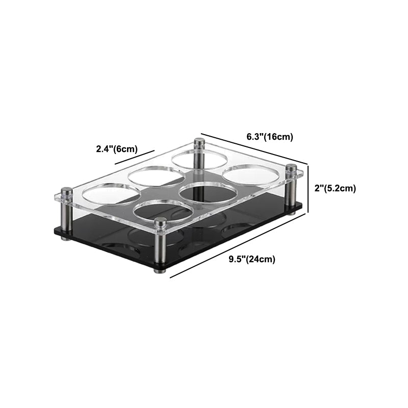 Acrylic Wine Glass Rack Tabletop or Countertop Free-Stand Modern Glass Rack