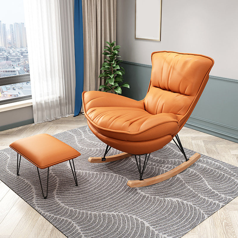 Modern Glider Chair Ottoman Rocking Chair with Removable Cushions