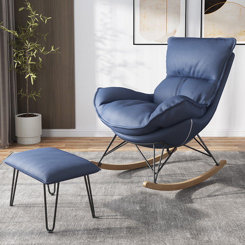 Modern Glider Chair Ottoman Rocking Chair with Removable Cushions