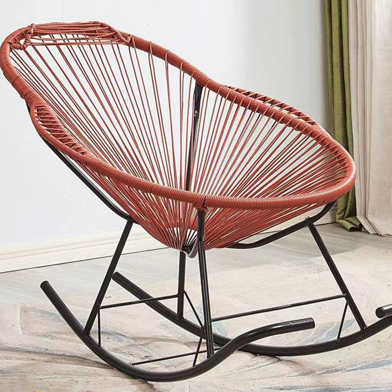 Modern Woven Rope Rocking Chair with Light Legs Rocker Chair