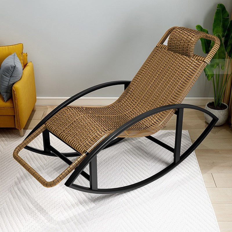 Wicker Modern Rocking Chair Reclining Rocker Chair for Living Room