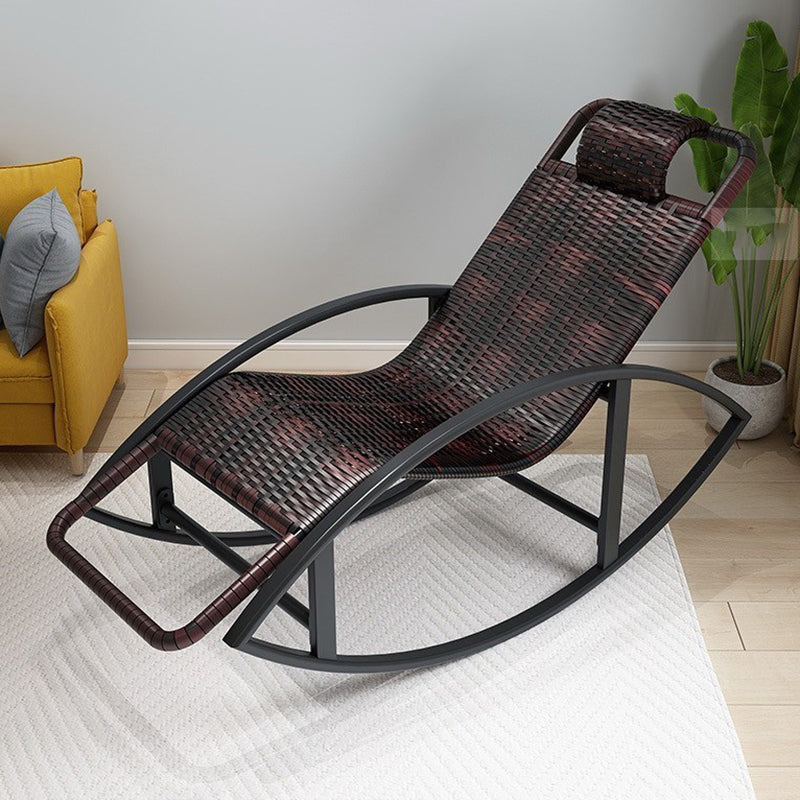 Wicker Modern Rocking Chair Reclining Rocker Chair for Living Room
