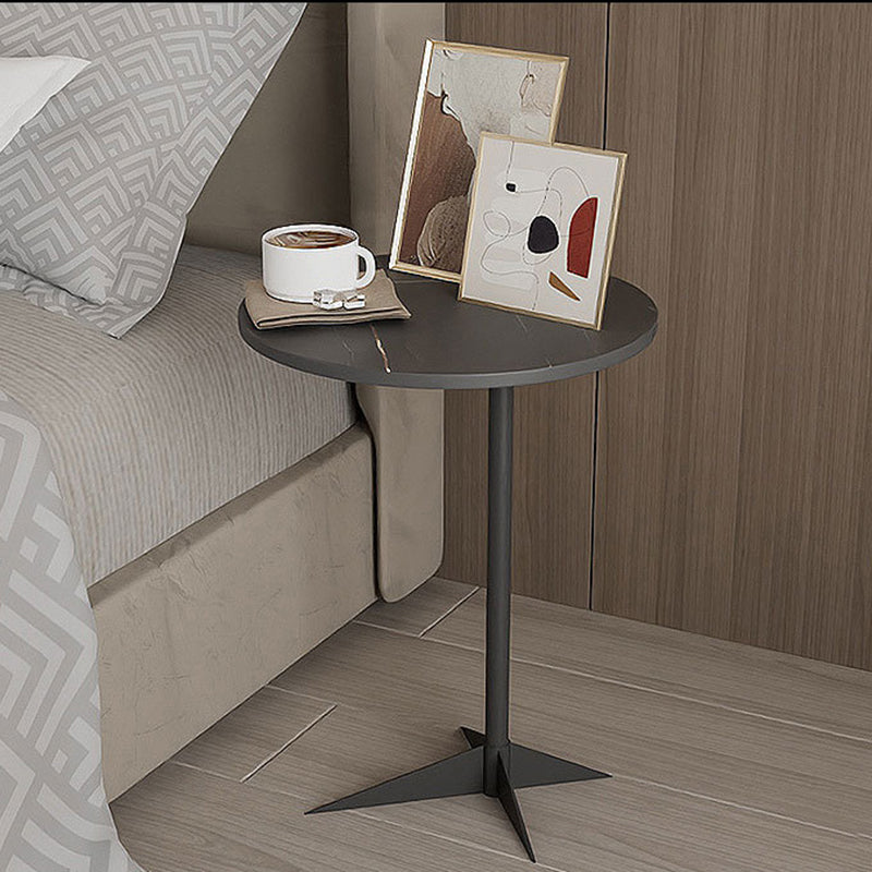 1 Shelf Accent Table Nightstand 19.68" Tall Glam Bedside Cabinet