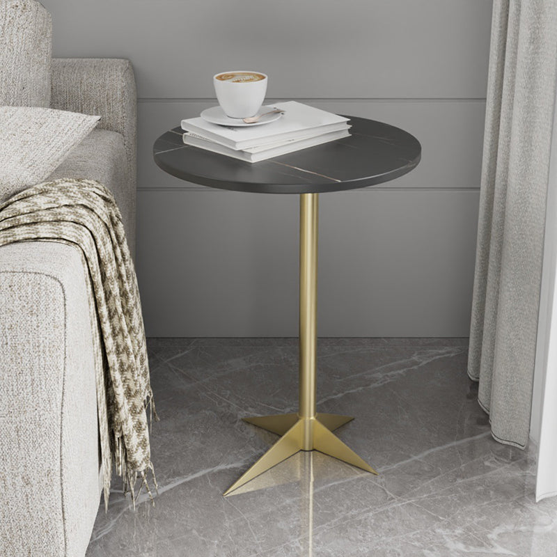 1 Shelf Accent Table Nightstand 19.68" Tall Glam Bedside Cabinet