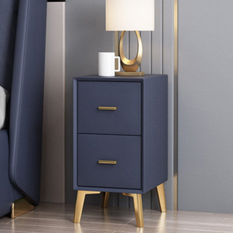 19.69" Tall 2-drawer Night Table Solid Wood Accent Bed Nightstand