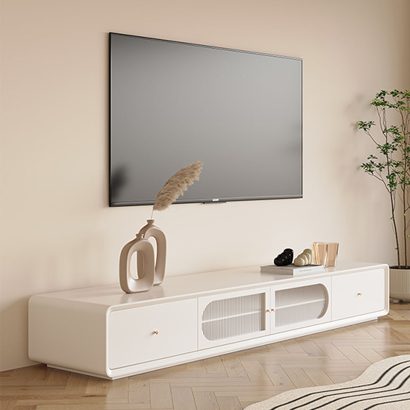 Contemporary TV Console Wooden TV Stand with Drawers for Living Room