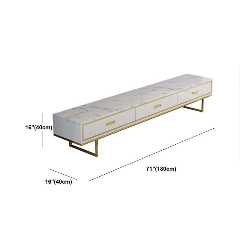 Contemporary 16-inch TV Console Modern TV Stand for TVs with Drawers