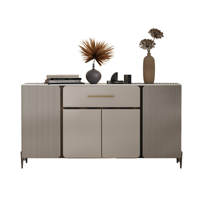 Artificial Wood Dining Room Sideboard Cabinet Modern Credenza with Drawer and Storage