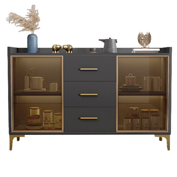 Contemporary Sideboard Wood Drawers Cabinets Included Kitchen Cabinets