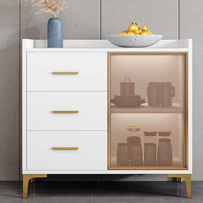 Contemporary Sideboard Wood Drawers Cabinets Included Kitchen Cabinets