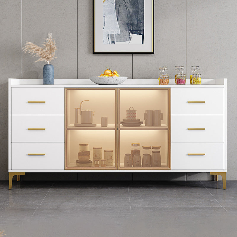 Contemporary Sideboard Wood Drawers Cabinets Included Kitchen Cabinets