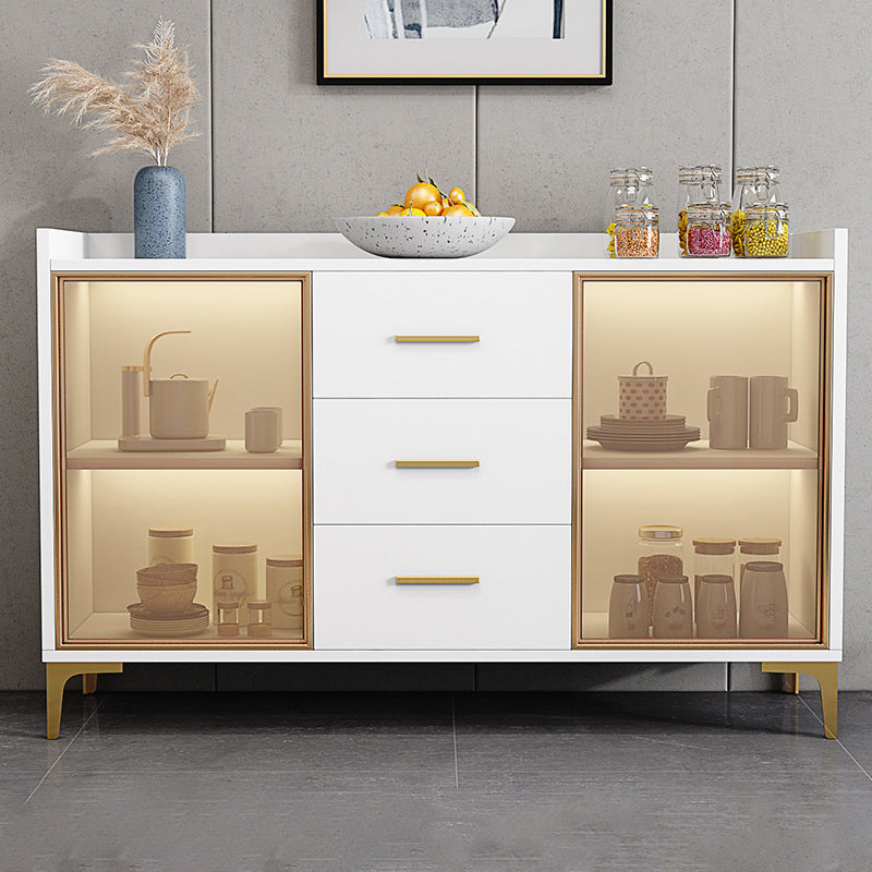 Contemporary Sideboard Wood Drawers Cabinets Included Kitchen Cabinets