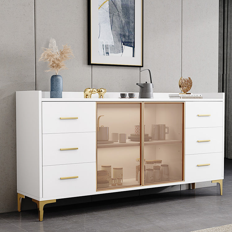 Contemporary Sideboard Wood Drawers Cabinets Included Kitchen Cabinets