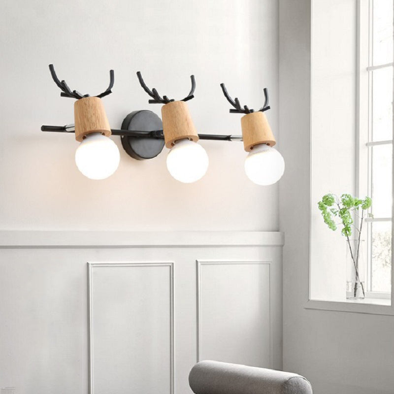 Unique Linear Shade Wall Sconce Modern Multi-Lights Mirror Wall Wall Lighting Fixtures