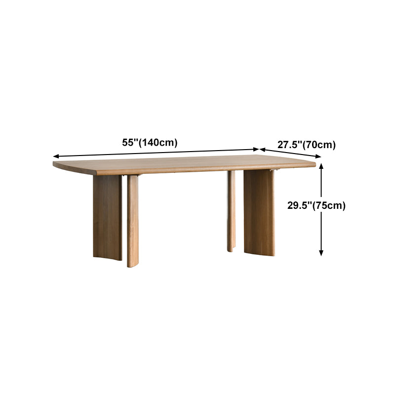 Solid Wood Meeting Table Home Office Curved Industrial Writing Desk