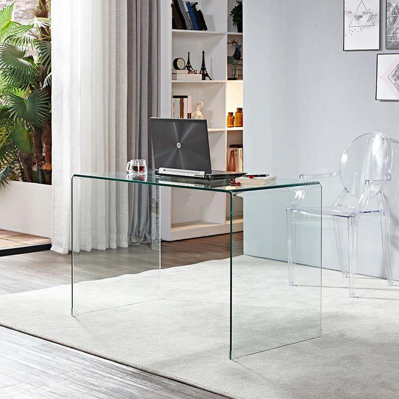 30"H Contemporary Office Desk Acrylic Rectangular Writing Desk