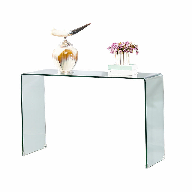 30"H Contemporary Office Desk Acrylic Rectangular Writing Desk